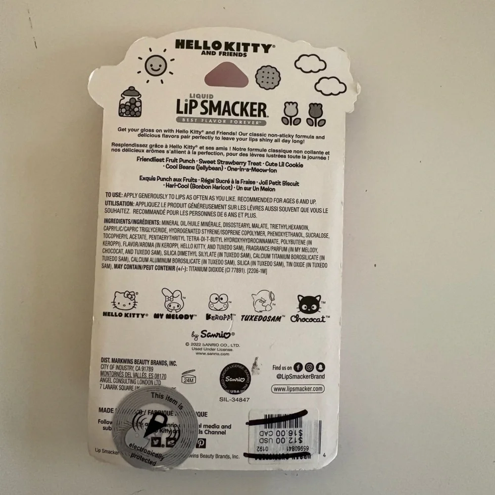 NWT Lip Smacker Hello Kitty & Friends Liquid Lip Gloss Party Pack